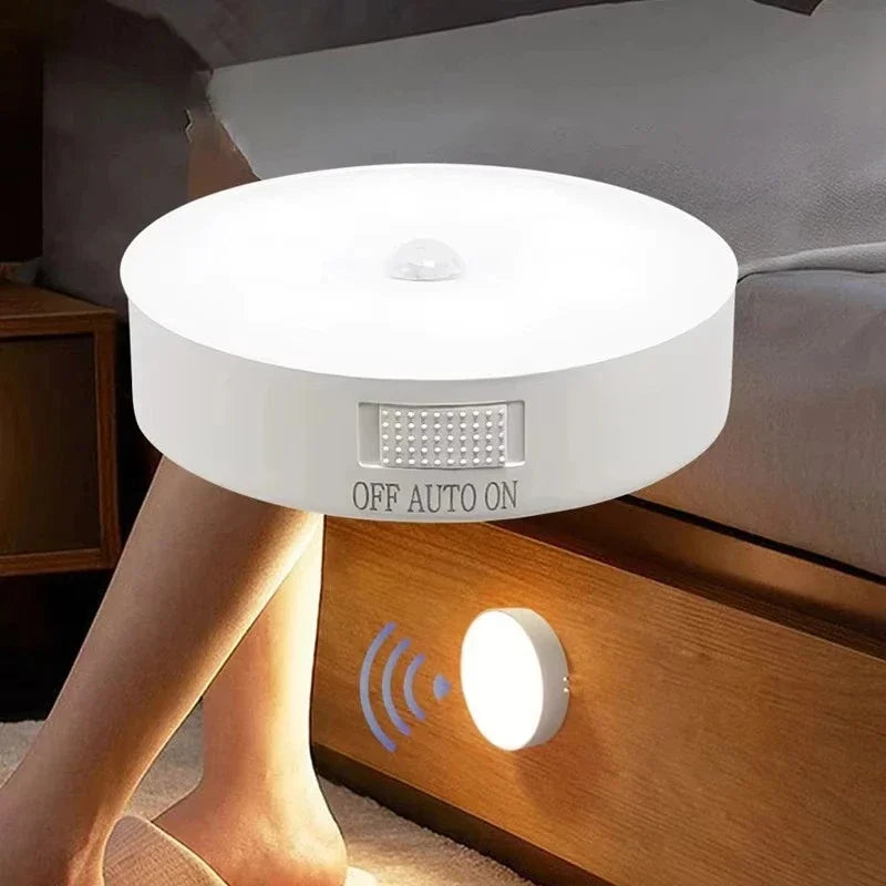 Mini Motion Sensor Night Light | Wireless USB Rechargeable LED Wall Light for Bedroom, Hallway & Cabinet