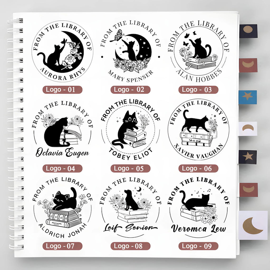 Personalized Book Embosser | "From The Library of..." Custom Stamp | Ex Libris Book Stamp | Thoughtful Gift for Book Lovers