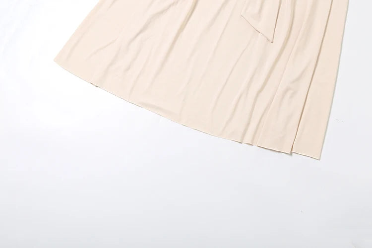 kliou Elegant High Street Women 2 Piece Set Chic Pleated Trim Incline Shoulder Tanks+Buckle Ribbons Maxi Skirts Female Outfits