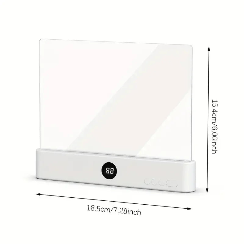 LED Flat Panel Night Vision Reading Light Eye Protection Reading Light Usb Charging Student Night Reading Lamp Book Lamp Indoor