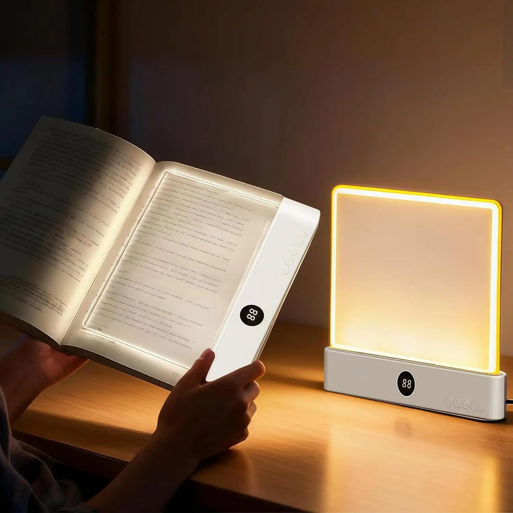 LED Flat Panel Night Vision Reading Light Eye Protection Reading Light Usb Charging Student Night Reading Lamp Book Lamp Indoor